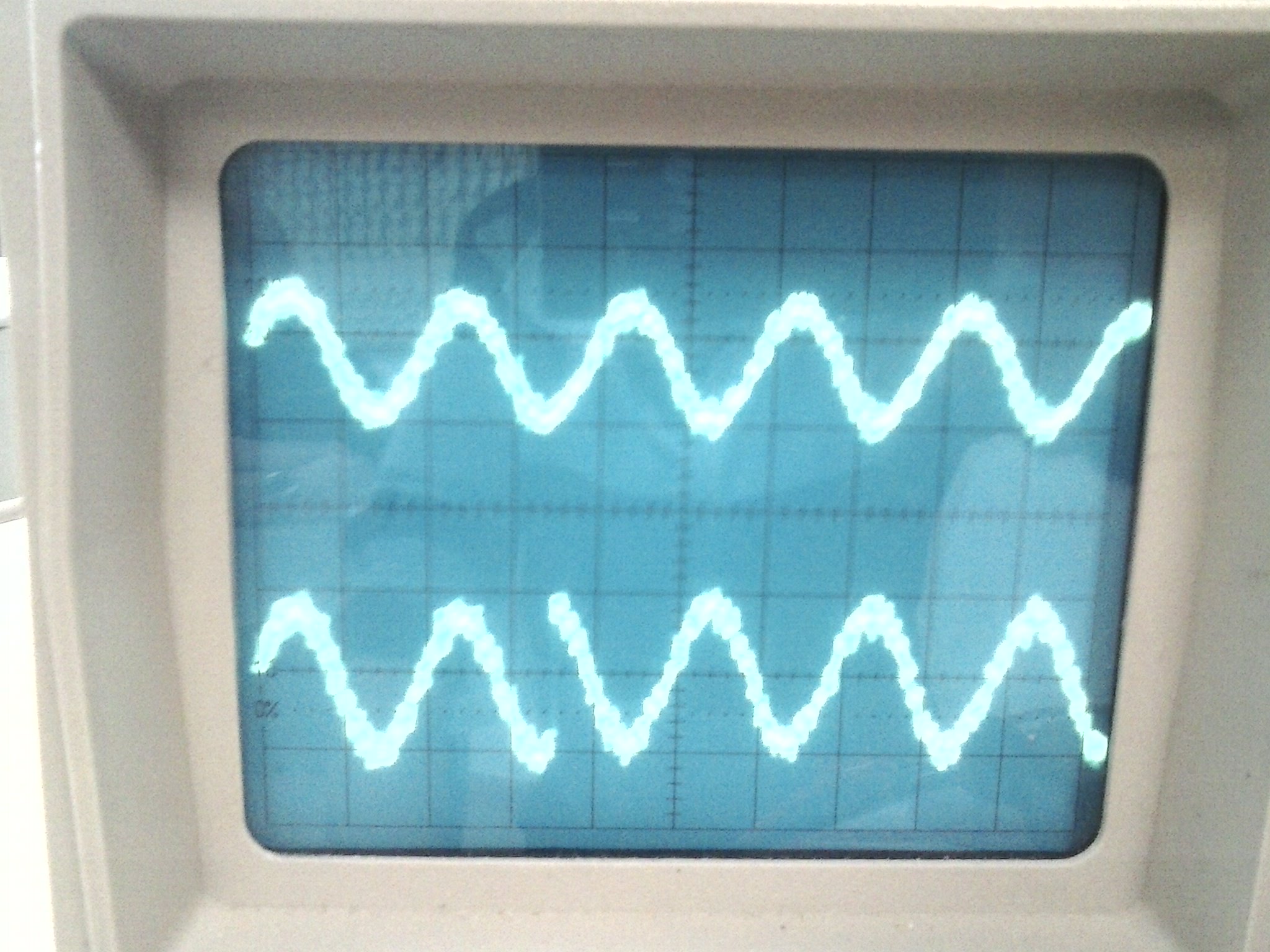 Écran oscilloscope