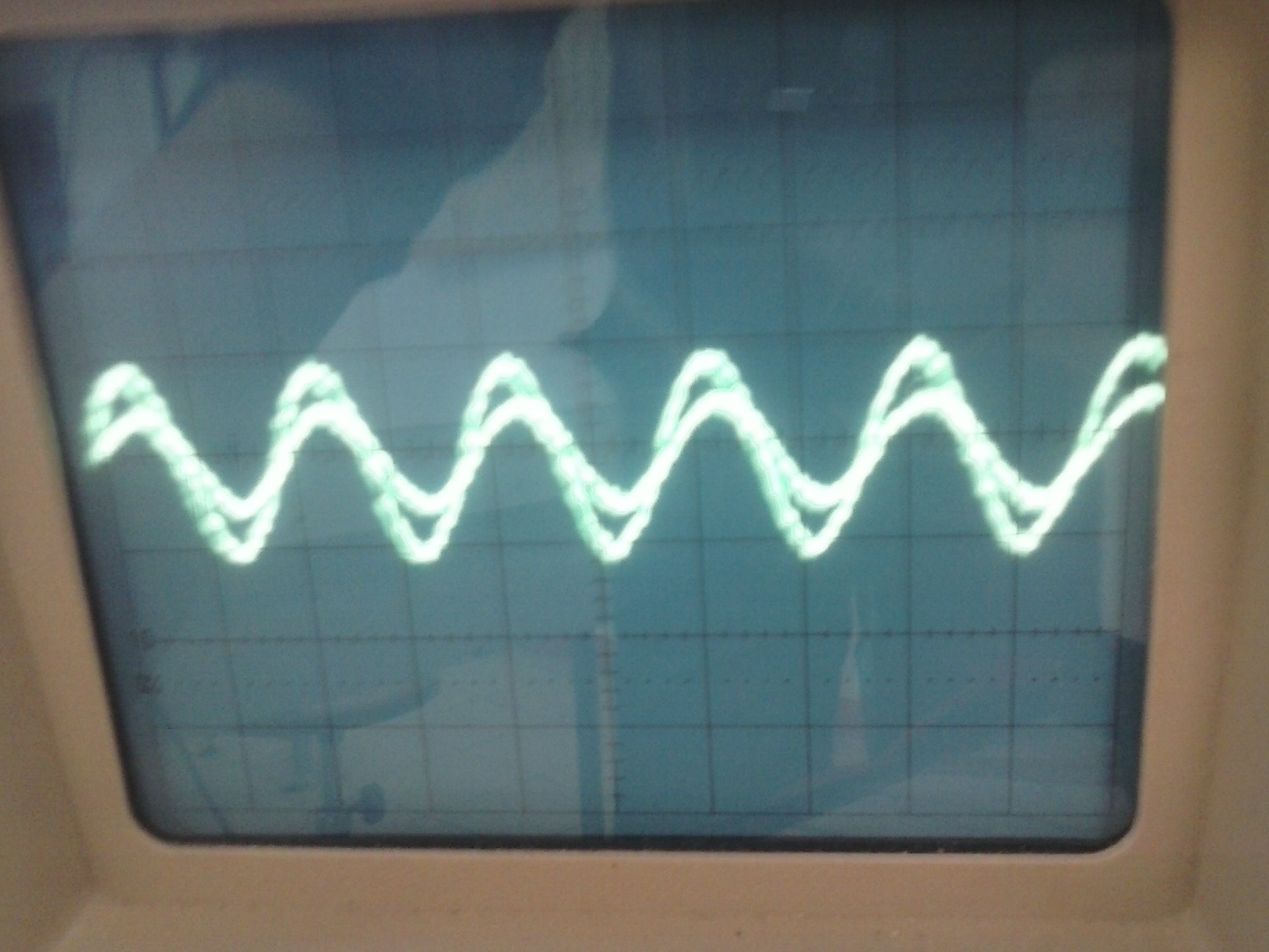 Écran oscilloscope