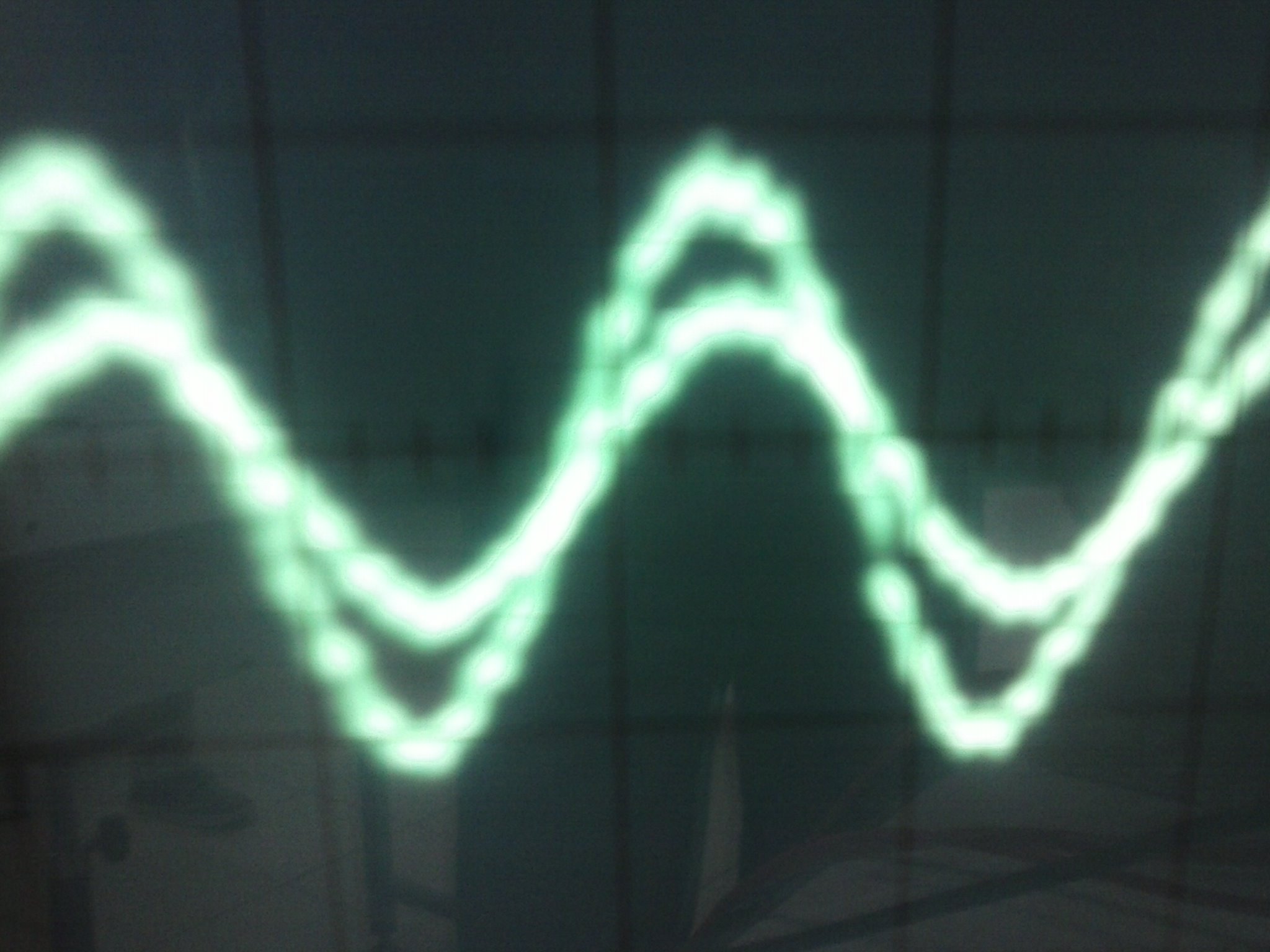 Écran oscilloscope