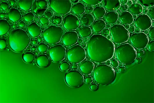 Bulles dans l'eau
